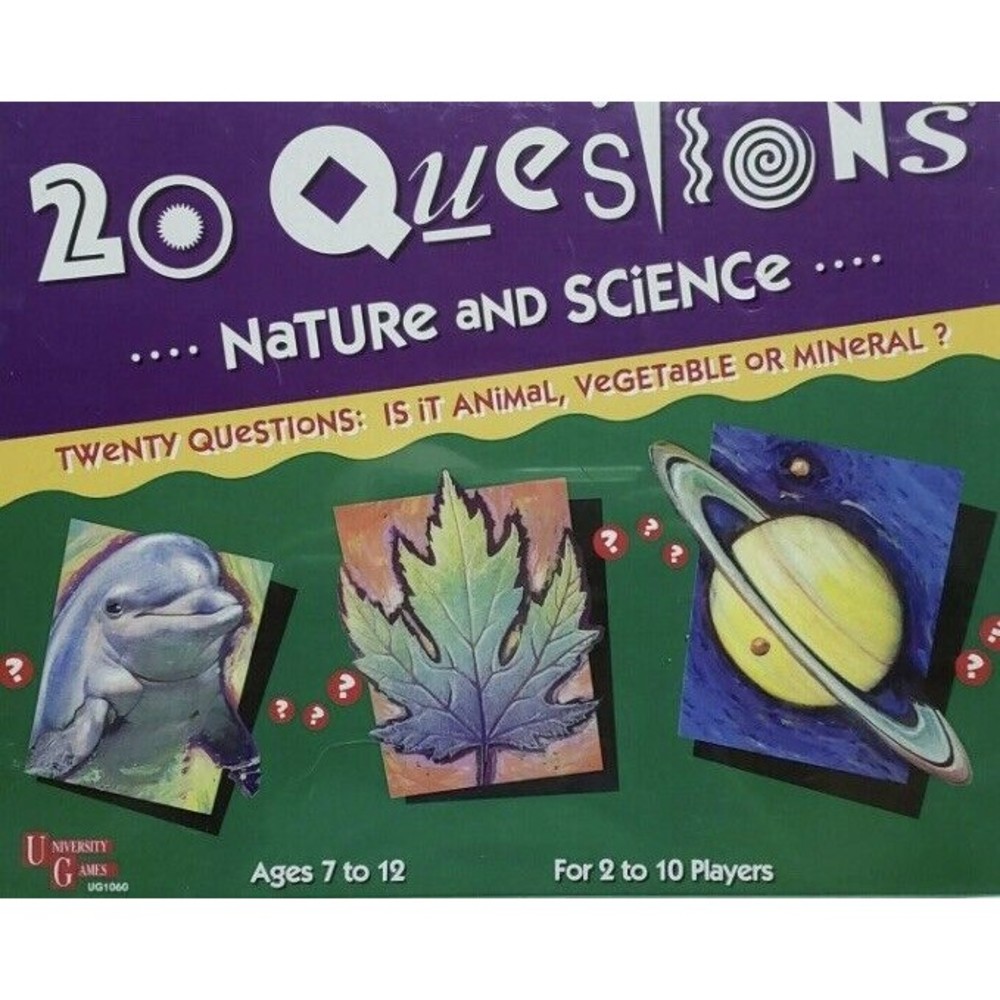 20 Questions Nature and Science ~ 7+ ~ Animals, Vegetables, Mineral ~ 1993 New